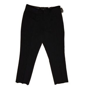 Botany 500 Navy Blue Pinstripe Dress Pants Flat Front Comfort Waist 38XL DDD20